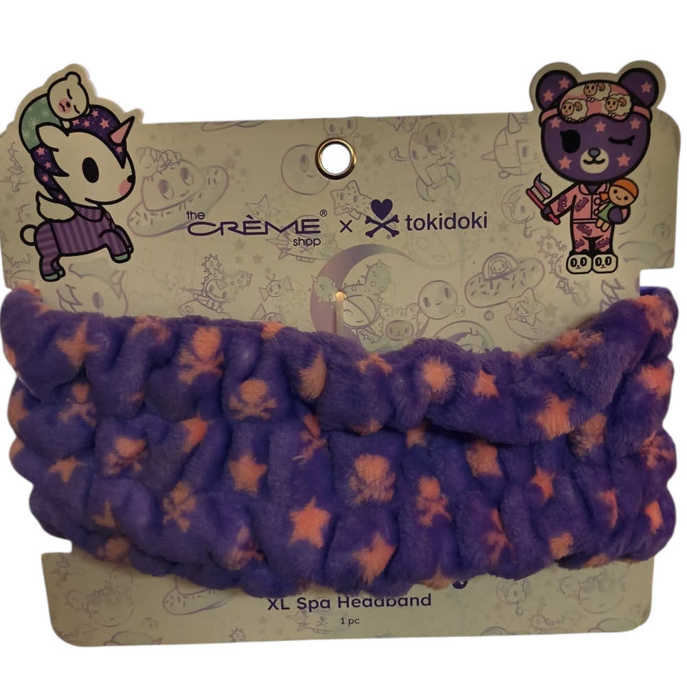 NWT Crème Shop x Tokidoki -Forever Sleepy - XL Spa Headband